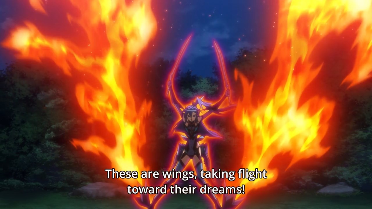 Tsubasa: These are wings, taking flight toward their dreams!